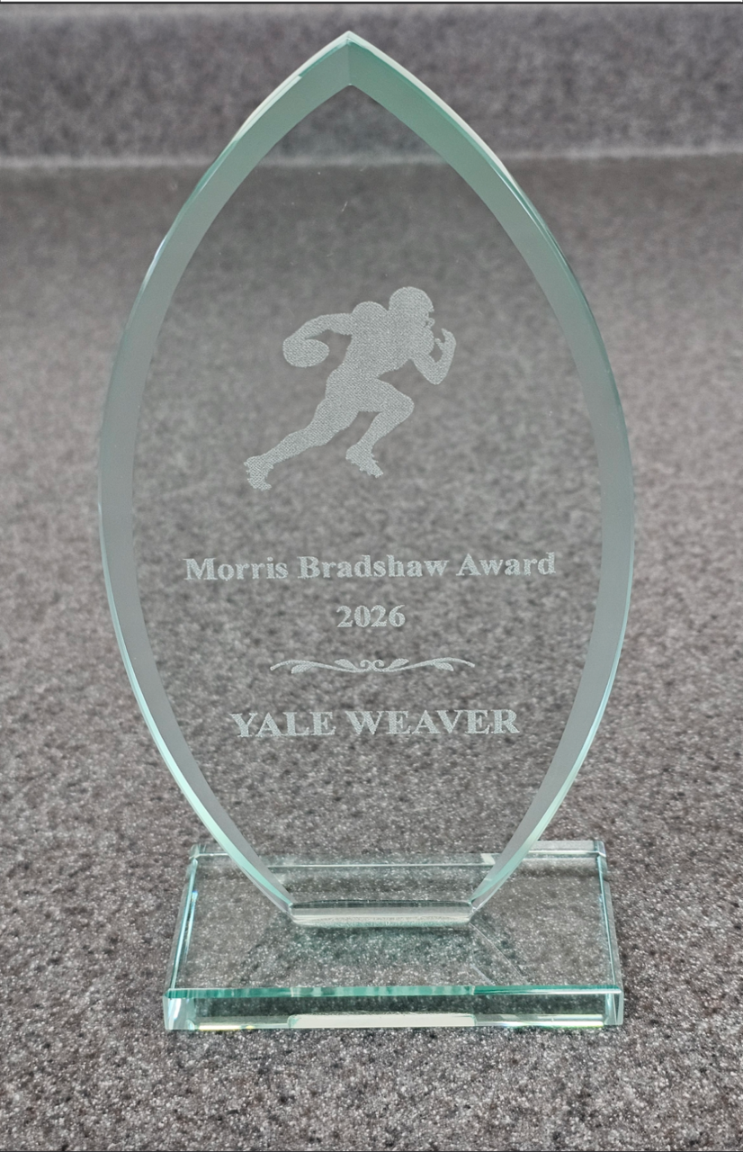 Morris Bradshaw Award Trophy - Yale Weaver 2026