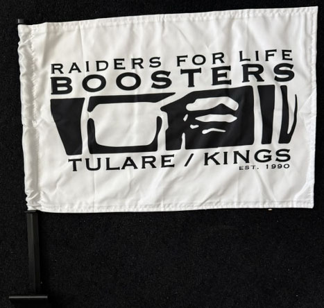 White club car flag